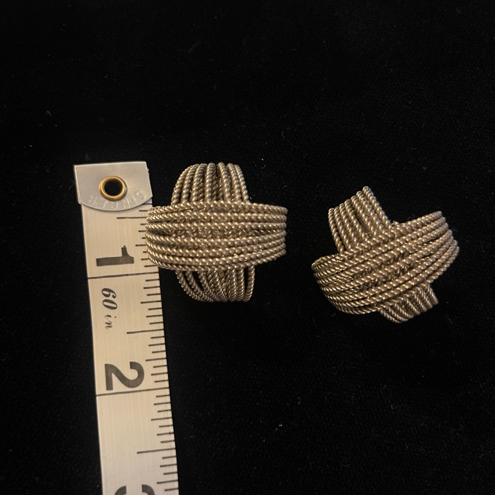 Rate Vintage Silver Knot Earrings